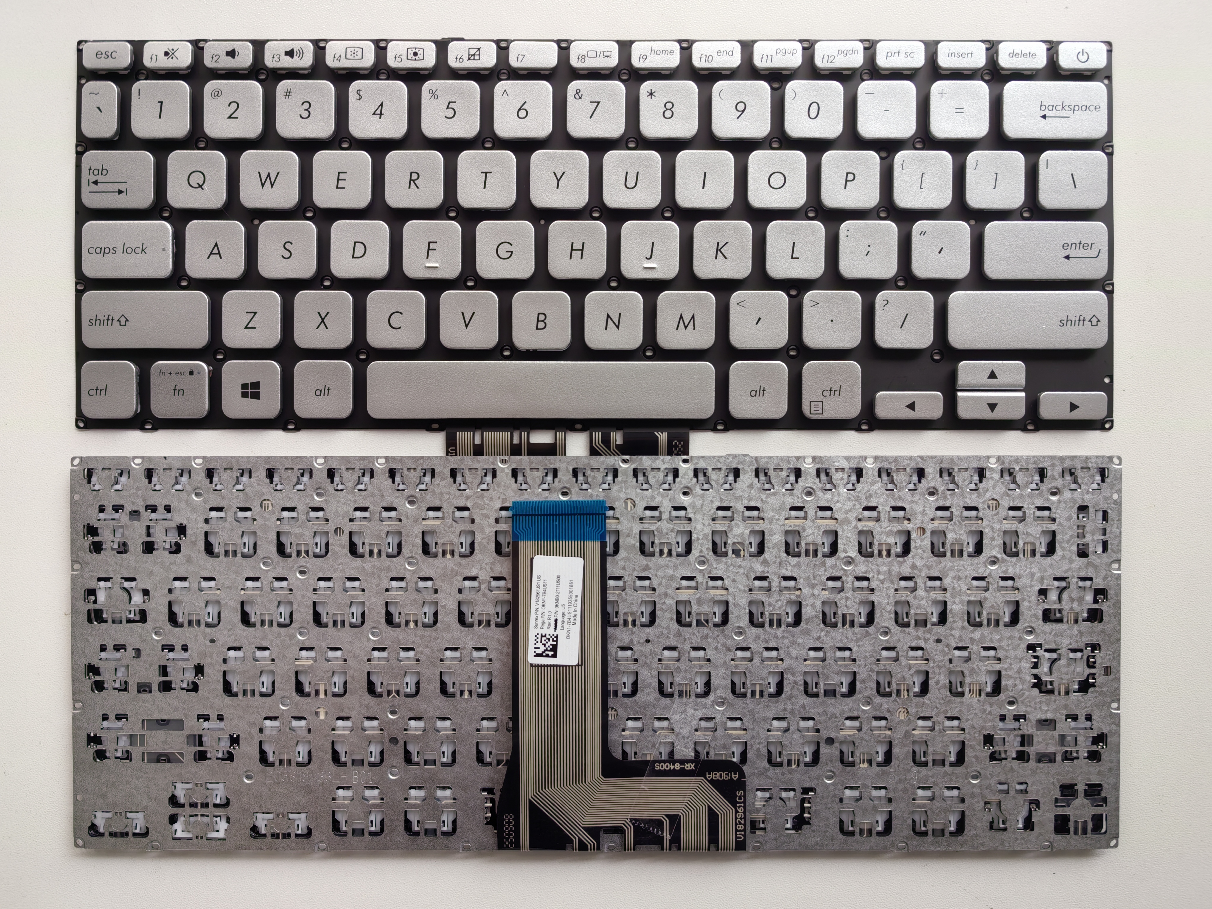 Picture of New Replacement Laptop Keyboard For ASUS X412/A412 SILVER (OEM) US Layout